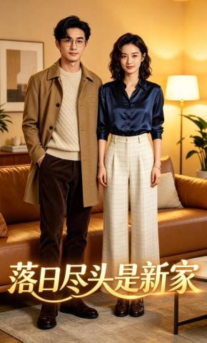 短剧《落日尽头是新家》海报