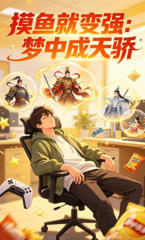 短剧《摸鱼就变强：梦中成天骄》海报