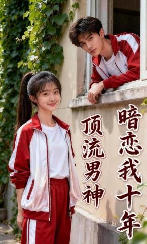 短剧《顶流男神暗恋我十年》海报