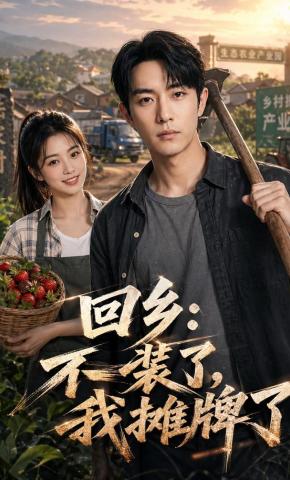 短剧《回乡:不装了，我摊牌了》海报