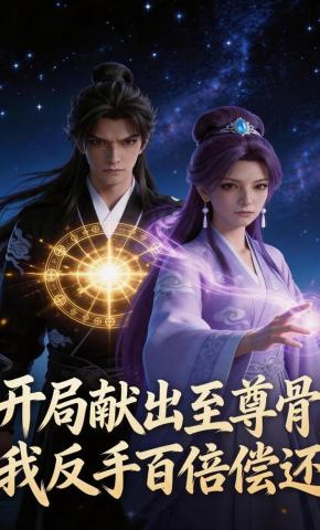 短剧《开局献出至尊骨，我反手百倍偿还》海报