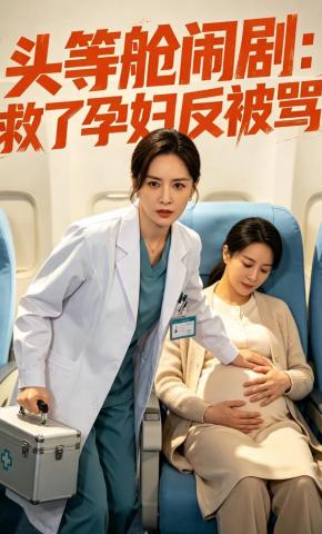 短剧《头等舱闹剧：救了孕妇反被骂》海报