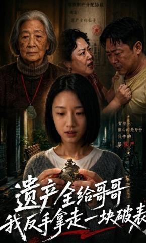 短剧《遗产全给哥哥，我反手拿走一块破表》海报