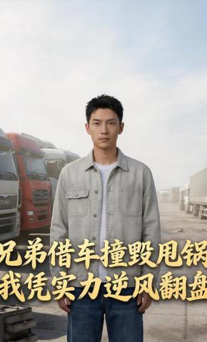 短剧《兄弟借车撞毁甩锅，我凭实力逆风翻盘》海报