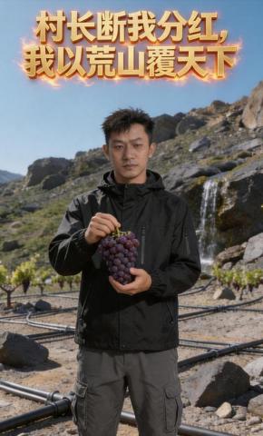 短剧《村长断我分红，我以荒山覆天下》海报