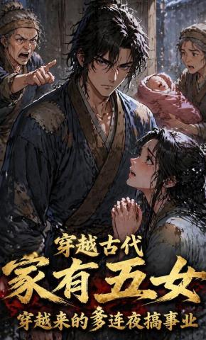 短剧《穿越古代家有五女，穿越来的爹连夜搞事业》海报