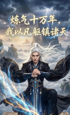 短剧《炼气十万年，我以凡躯镇诸天》海报