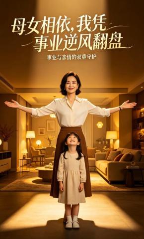 短剧《母女相依，我凭事业逆风翻盘》海报
