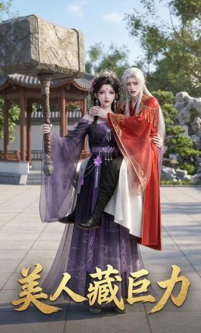 短剧《美人藏巨力》海报