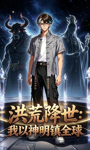 短剧《洪荒降世：我以神明镇全球》海报