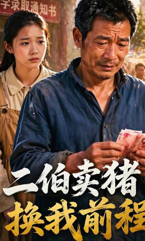 短剧《二伯卖猪换我前程》海报