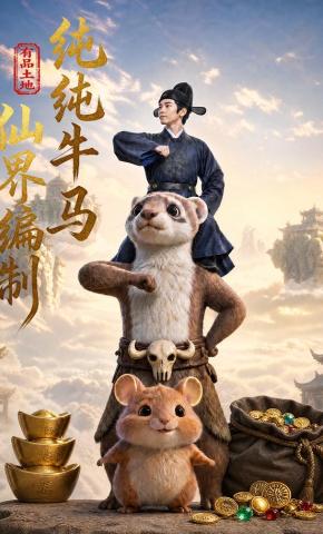 短剧《有品土地之仙界编制，纯纯牛马》海报