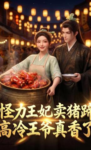 短剧《怪力王妃卖猪蹄高冷王爷真香了》海报