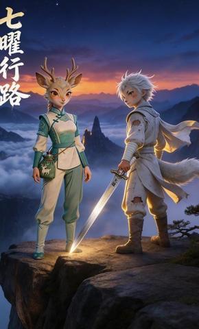 短剧《七曜行路》海报