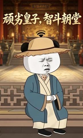 短剧《顽劣皇子，智斗朝堂》海报