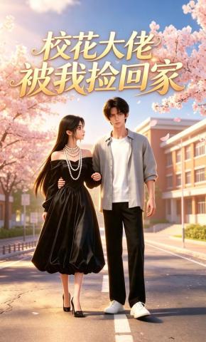 短剧《校花大佬被我捡回家》海报