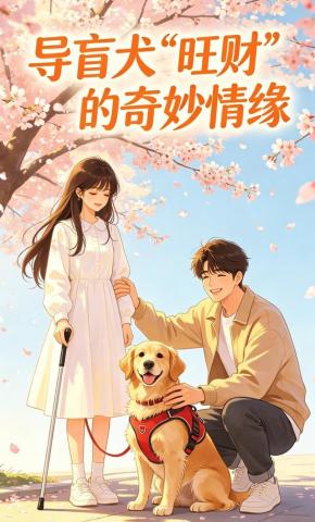 短剧《导盲犬旺财的奇妙情缘》海报