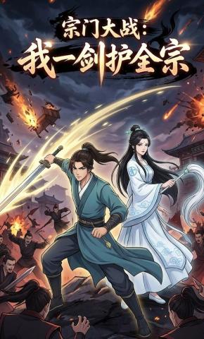 短剧《宗门大战：我一剑护全宗》海报