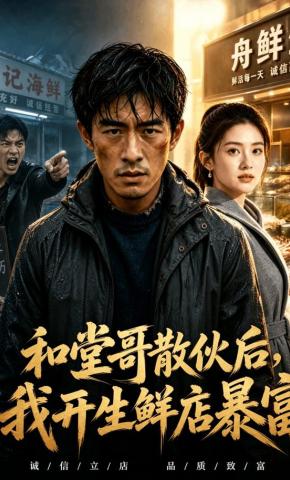 短剧《和堂哥散伙后，我开生鲜店暴富》海报