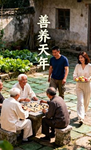 短剧《善养天年》海报