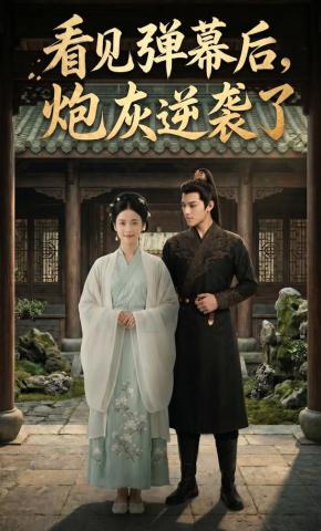 短剧《看见弹幕后，炮灰逆袭了》海报