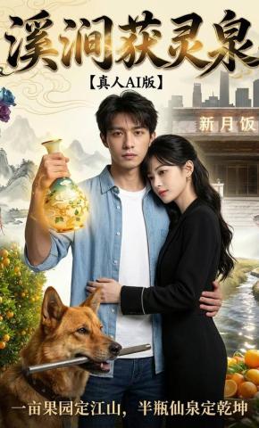 短剧《溪涧获灵泉真人AI版》海报