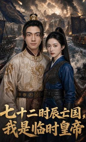 短剧《七十二时辰亡国，我是临时皇帝》海报