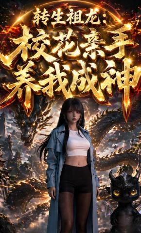 短剧《转生祖龙：校花亲手养我成神》海报