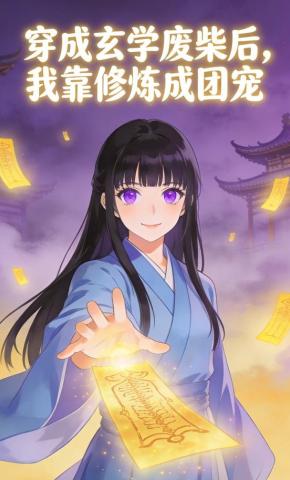 短剧《穿成玄学废柴后，我靠修炼成团宠》海报