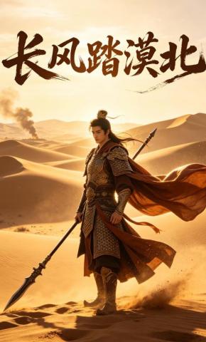 短剧《长风踏漠北》海报