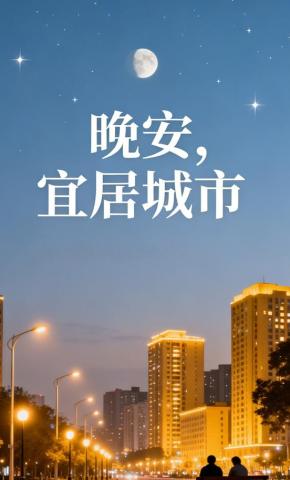 短剧《晚安，宜居城市》海报