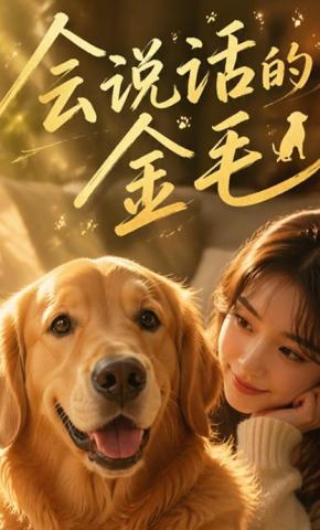 短剧《会说话的金毛》海报