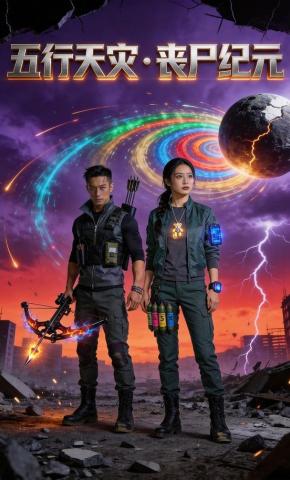 短剧《五行天灾：丧尸纪元》海报