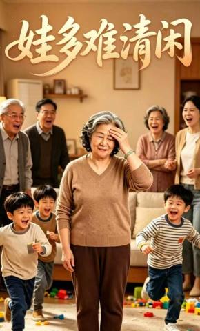 短剧《娃多难清闲》海报