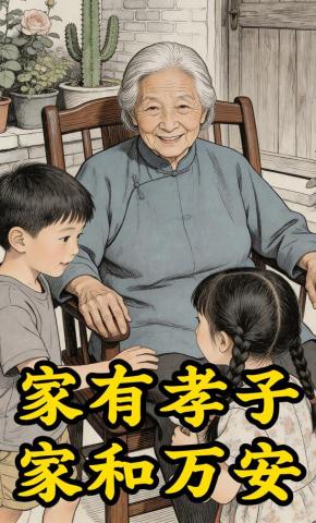 短剧《家有孝子，家和万安》海报