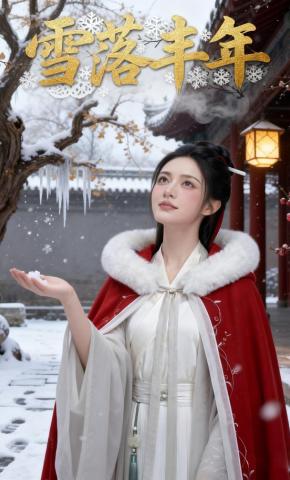 短剧《雪落丰年》海报