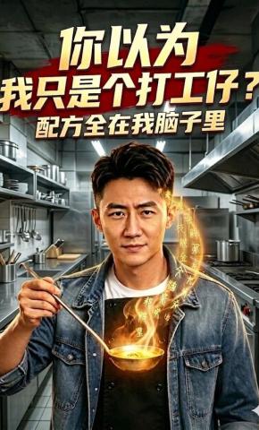 短剧《你以为我只是个打工仔？配方全在我脑子里》海报