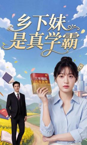 短剧《乡下妹是真学霸》海报