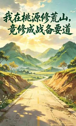 短剧《我在桃源修荒山，竟修成战备要道》海报