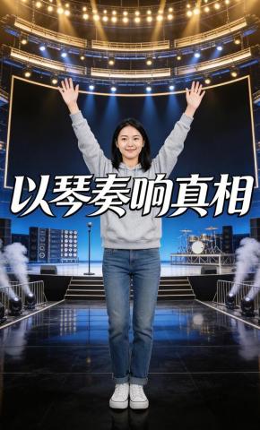 短剧《以琴奏响真相》海报