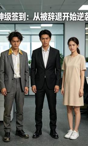 短剧《神级签到：从被辞退开始逆袭》海报