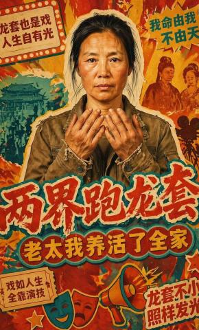 短剧《两界跑龙套，老太我养活了全家》海报