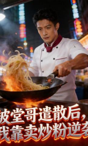 短剧《被堂哥遣散后，我靠卖炒粉逆袭》海报