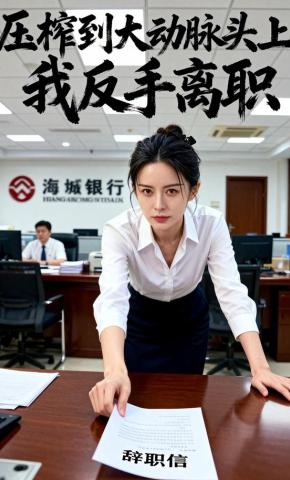 短剧《压榨到大动脉头上，我反手离职》海报