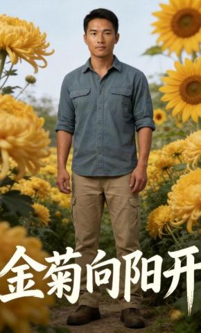 短剧《金菊向阳开》海报