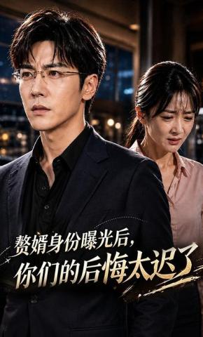 短剧《赘婿身份曝光后，你们的后悔太迟了》海报