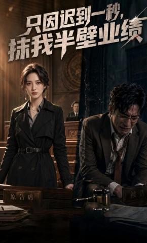 短剧《只因迟到一秒，抹我半壁业绩》海报