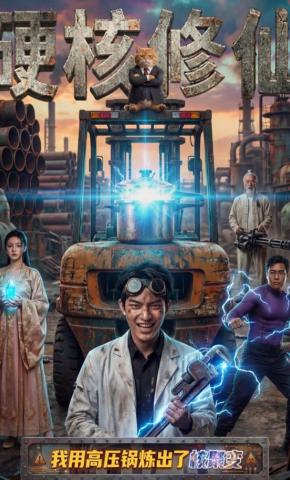 短剧《硬核修仙：我用高压锅炼出了核聚变》海报