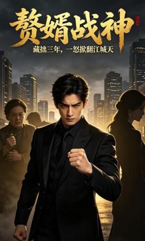 短剧《赘婿战神：藏拙三年，一怒掀翻江城天》海报