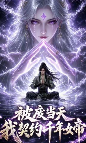 短剧《被废当天，我契约千年女帝》海报